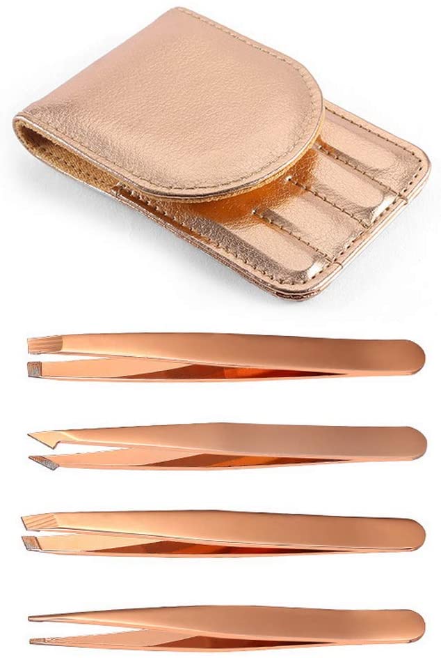 ROSE GOLD TWEEZER SET